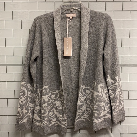 Benedetta B. Cardigan Sweater Open Cashmere Made In Italy Size S - Picture 10 of 16